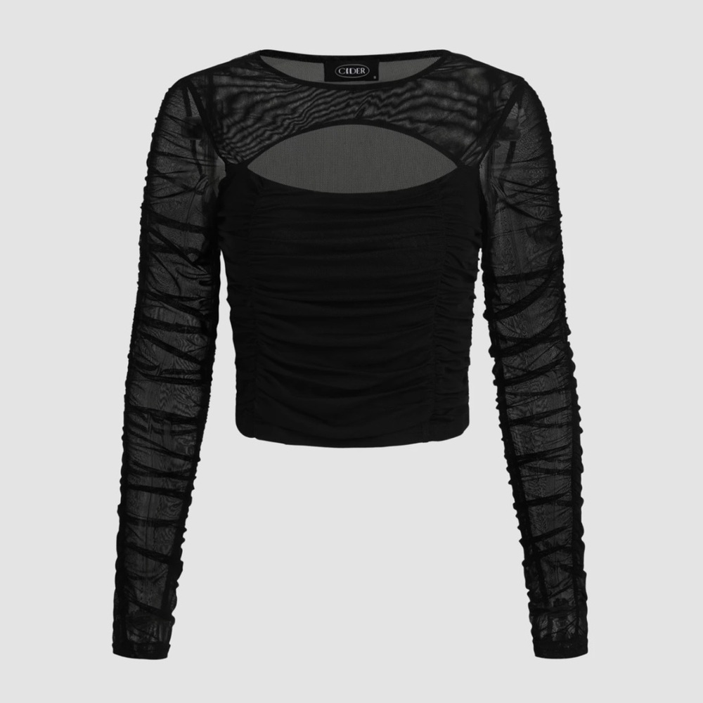HALLOW OUT VOILE TOP